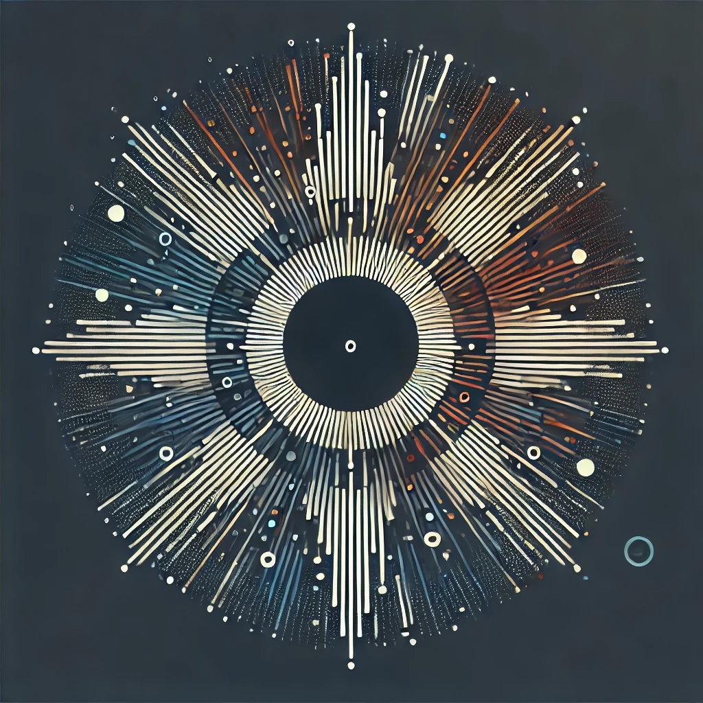 Abstract data visualization art